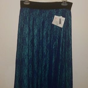 NWT blue and aqua lularoe lace Lucy M